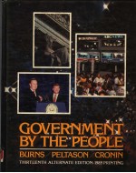 GOVERNMENT BY THE PEOPLE THIRTEENTH ALTERNATE EDITION-1989 PRINTING