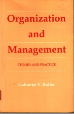 ORGANIZATION AND MANAGEMENT  THEORY AND PRACTICE