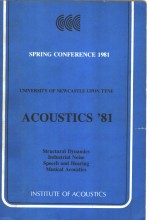 ACOUSTICS'81 SPRING CONFERENCE