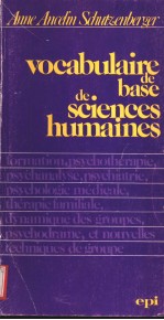 VOCABULAIRE DE BASE DE SCIENCES HUMAINES