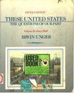 THESE UNITED STATES THE QUESTIONS OF OURPAST VOLUME 2:SINCE 1865 FIFTH DEITION