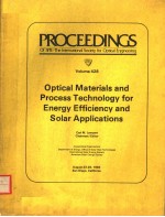 PROCEEDINGS OF SPIE-THE INTERNATIONAL SOCIETY FOR OPTICAL ENGINEERING VOLUME 428 OPTICAL MATERIALS