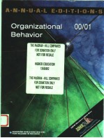 ANNUAL EDITIONS:ORGANIZATIONAL BEHAVIOR 2000/2001 FIRST EDITION