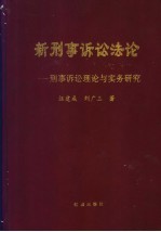 新刑事诉讼法论  刑事诉讼法理论与实务研究