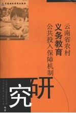 云南省农村义务教育公共投入保障机制研究