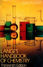 Lange's Handbook of chemistry (thirteenth edition)