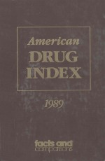 AMERICAN DRUG INDEX 1989 33ND EDITION