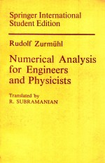 Numerical analysis for engineers and physicists