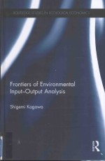 Frontiers of Environmental Input-Output Analysis