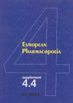 EUROPEAN PHARMACOPOEIA FOURTH EDITION SUPPLEMENT 4.4