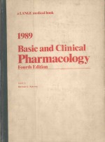 1989 BASIC AND CLINICAL PHARMACOLOGY FOURTH EDITION