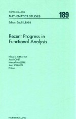 Recent progress in functional analysis : proceedings of the International Functional Analysis Meetin