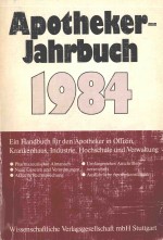 APOTHEKER-JAHRBUCH 1984