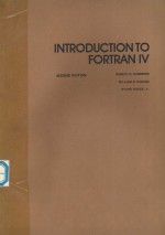 INTRODUCTION TO FORTRAN IV SECOND EDITION