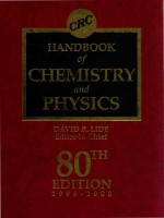 CRC handbook of chemistry and physics : a ready-reference book of chemical and physical data / 80th