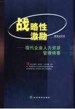 战略性激励 现代企业人力资源管理精要