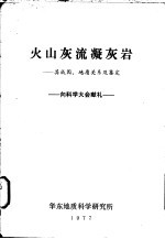 火山灰流凝灰岩：其成因、地质关系及鉴定