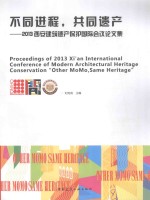 不同进程，共同遗产 2013西安建筑遗产保护国际会议论文集