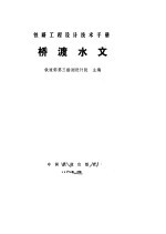 铁路工程设计技术手册  桥渡水文