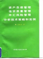 资产负债管理信贷质量管理外汇风险管理分析技术策略和实例