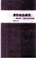 著作权法研究 国际条约、中国立法与司法实践