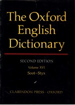 THE OXFORD ENGLISH DICTIONARY SECOND EDITION VOLUME 16