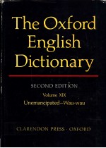 THE OXFORD ENGLISH DICTIONARY SECOND EDITION VOLUME 19