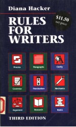 RULES FOR WRITERS A BRIEF HANDBOOK THIRD EDITION