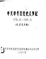 中共中牟县党史大事记 1976.10-1983.10