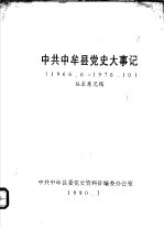 中共中牟县党史大事记 1966.6-1976.10