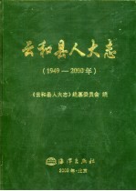 云和县人大志 1949-2000年