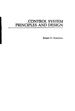 CONTROL SYSTEM PRINCIPLES AND DESIGN