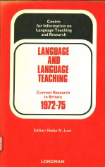 LANGUAGE AND LANGUAGE TEACHING