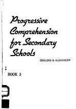 PROGRESSIVE COMPREHENSION FOR SECONDARY SCHOOLS BOOK 3