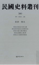 民国史料丛刊 380 经济·概况