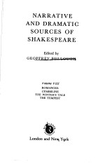 NARRATIVE AND DRAMATIC SOURCES OF SHAKESPEARE VOLUME VIII