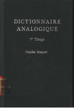 DICTIONNAIRE ANALOGIQUE