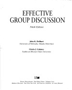 EFFECTIVE GROUP DISCUSSION NINTH EDITION