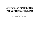 CONTROL OF DISTRIBUTED PARAMETER SYSTEMS 1982