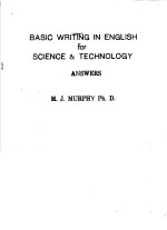 BASIC WRITING IN ENGLISH FOR SCIENCE&TECHNOLOGY ANSWERS