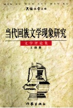 当代回族文学现象研究 文学评论集