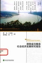 湖南省沅陵县社会经济发展研究报告