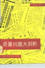 质量问题大剖析 对质量的社会学研究