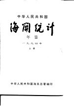 中国海关统计年鉴 1994 上