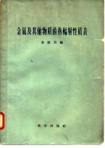 金属及其他物质的热辐射性质表