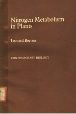 NITROGEN METABOLISM IN PLANTS