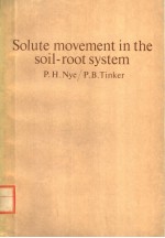 SOLUTE MOVEMENT IN THE SOIL-ROOT SYSTEM