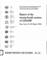 GESAMP REPORTS AND STUDIES NO.53 REPORT OF THE TWENTY-FOURTH SESSION OF GESAMP