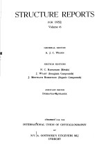 STRUCTURE REPORTS FOR 1952 VOLUME 16