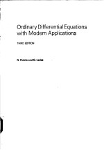 ORDINARY DIFFERENTIAL EQUATIONS WITH MODERN APPLICATIONS THIRD EDITION